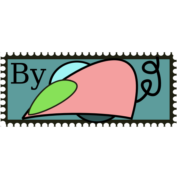 SVG By Mouse postage stamp vector image