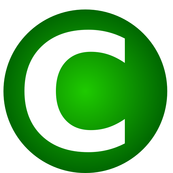 SVG C letter smybol