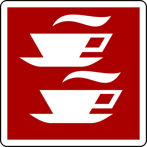 SVG Cafe sign vector image