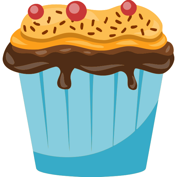 SVG Cake with cherries