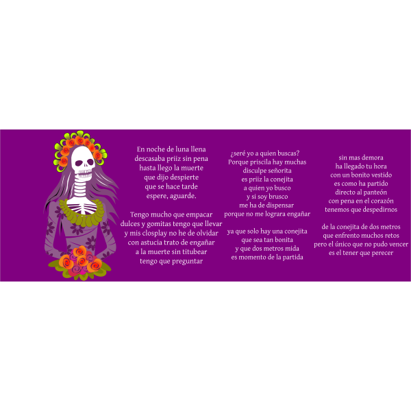 SVG Calavera literaria