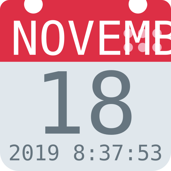 SVG Calendar date icon