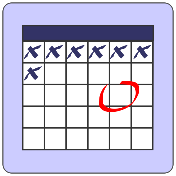 SVG Calendar vector icon