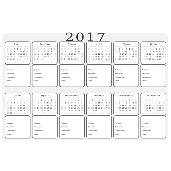 SVG Calendario 2017 4