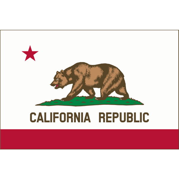 SVG California Republic flag vector image