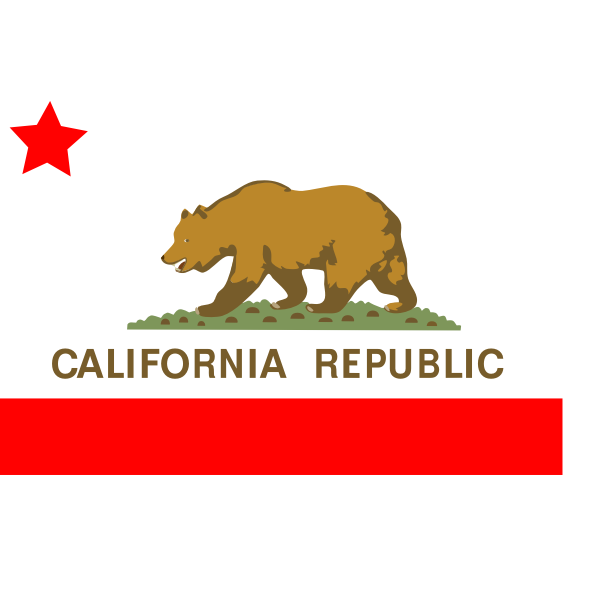 SVG California state vector flag