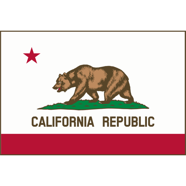 SVG Californian Republic flag vector image