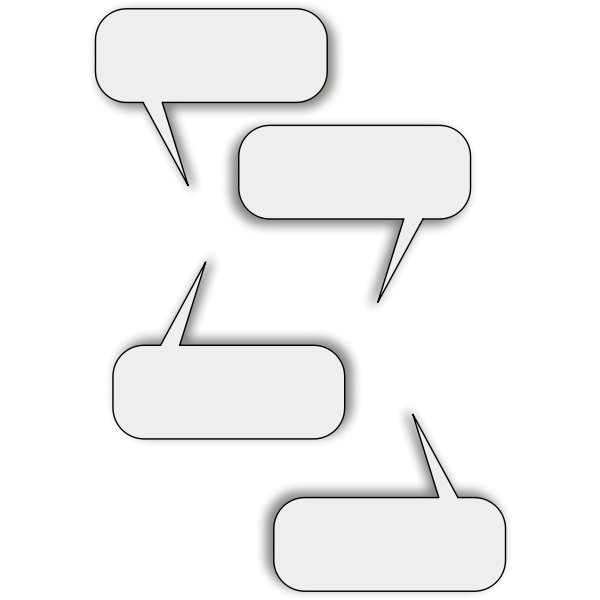 SVG Callout discussion bubbles vector image