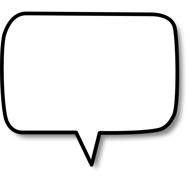 SVG Callout with rounded corners center vector image