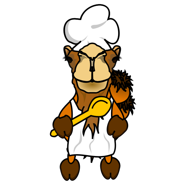SVG Camel chef