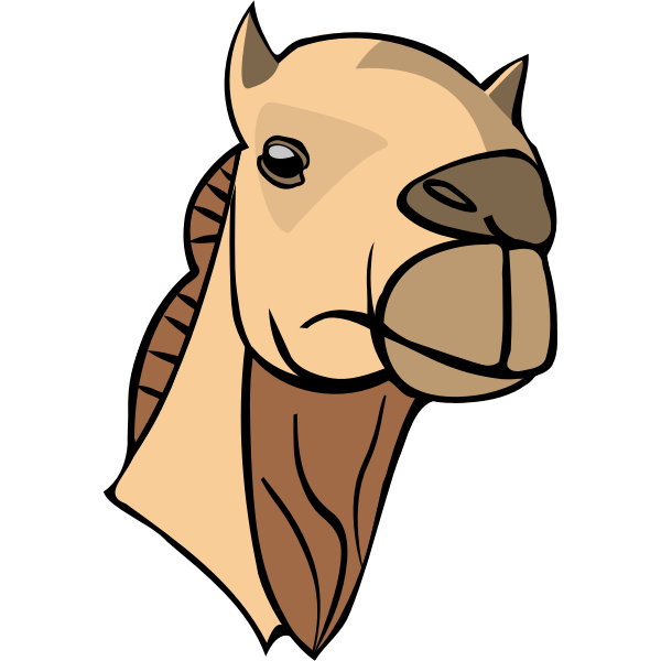 SVG Camel head image