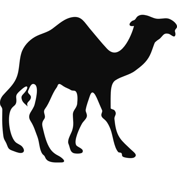 SVG Camel silhouette vector image