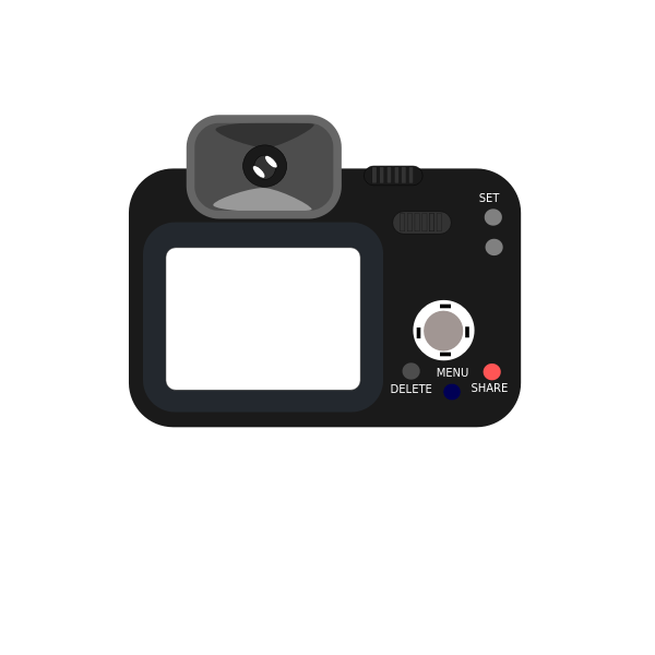 SVG Camera back view vector image