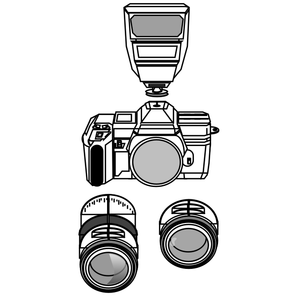 SVG Camera with lenses