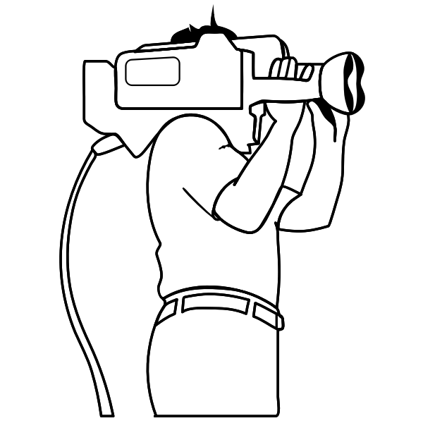 SVG Cameraman silhouette