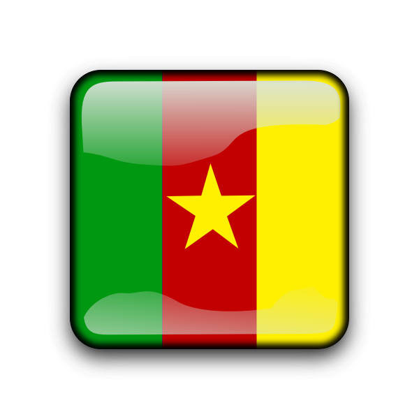 SVG Cameroon flag button
