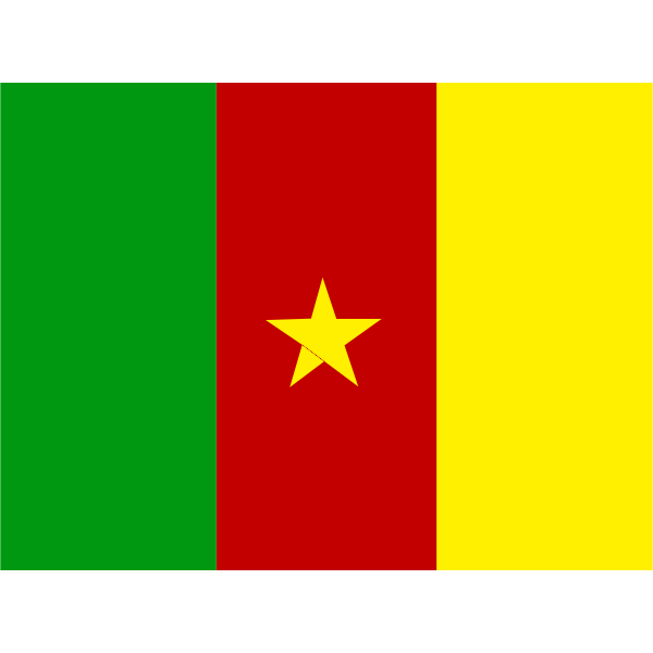 SVG Cameroon flag vector drawing