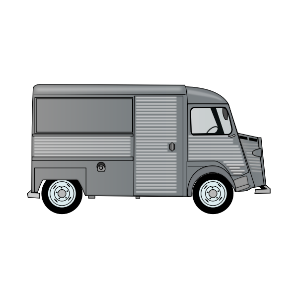SVG Camionnette vehicle vector drawing