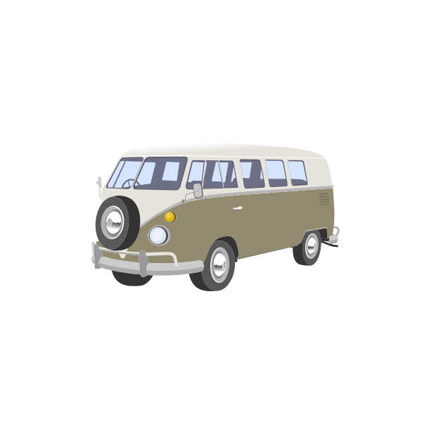 SVG Camper van vector image
