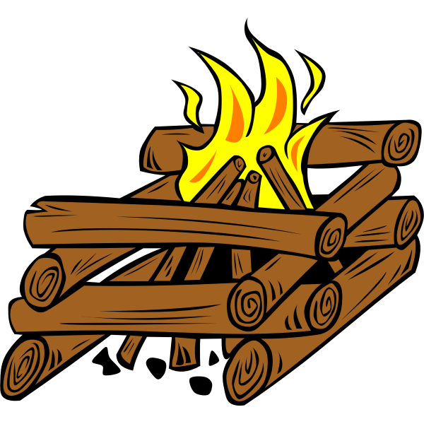 SVG Campfire vector clip art
