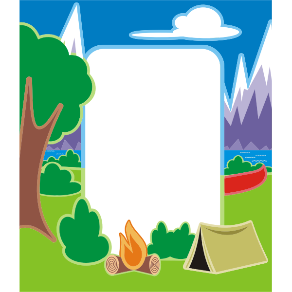 SVG Camping sign