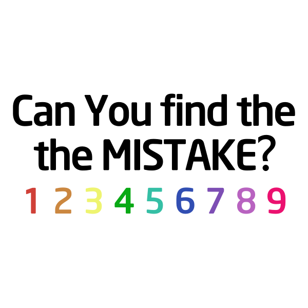 SVG Can You Find The Mistake