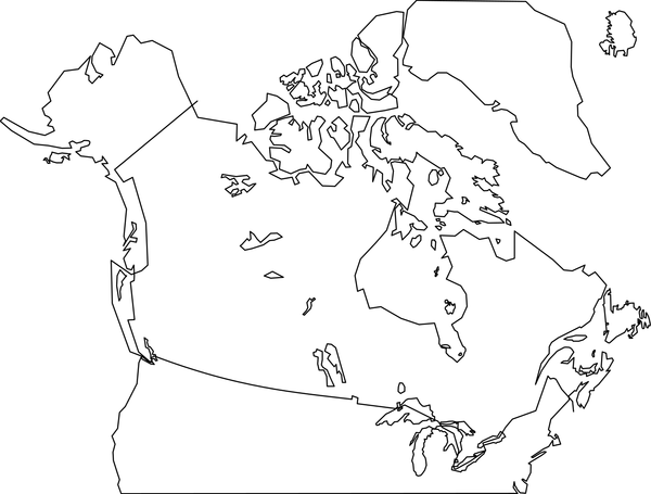 SVG Canada Map