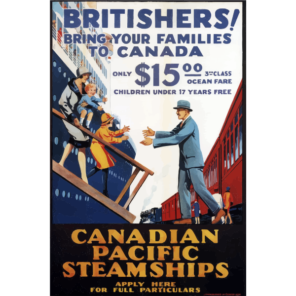 SVG Canada tourism poster