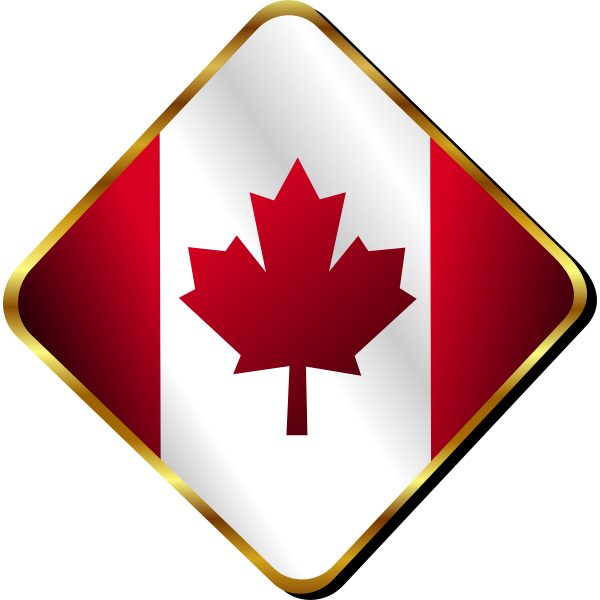 SVG Canadian badge vector image