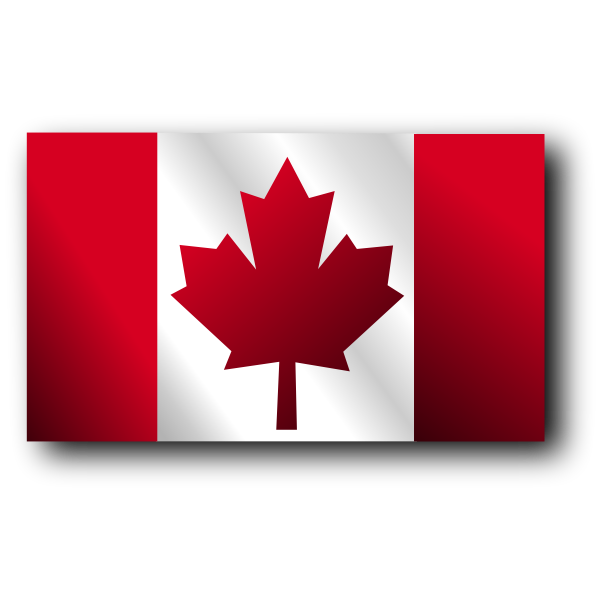 SVG Canadian flag vector illustration