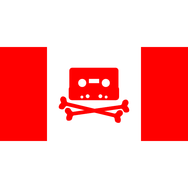 SVG Canadian Music Pirate Flag