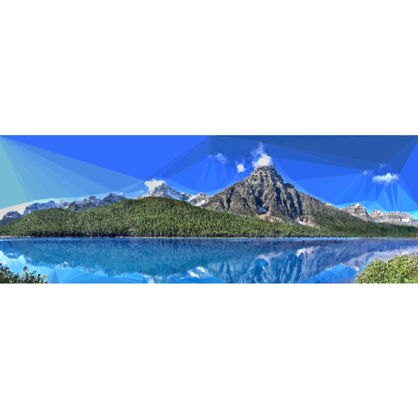 SVG Canadian nature panorama