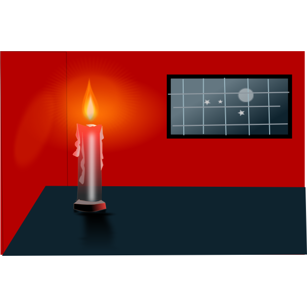 SVG Candle on the table