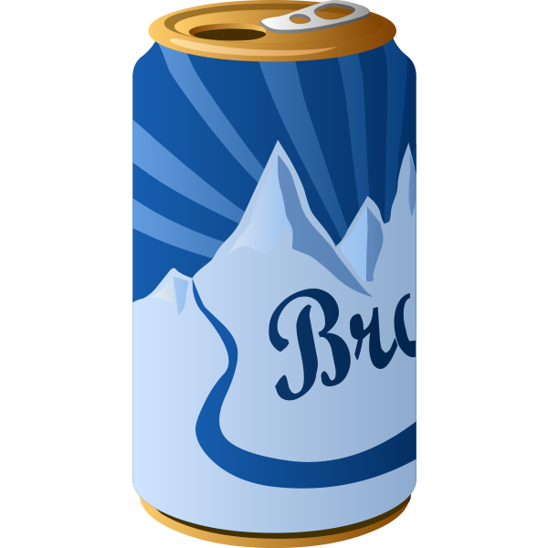 SVG Canned drink color image