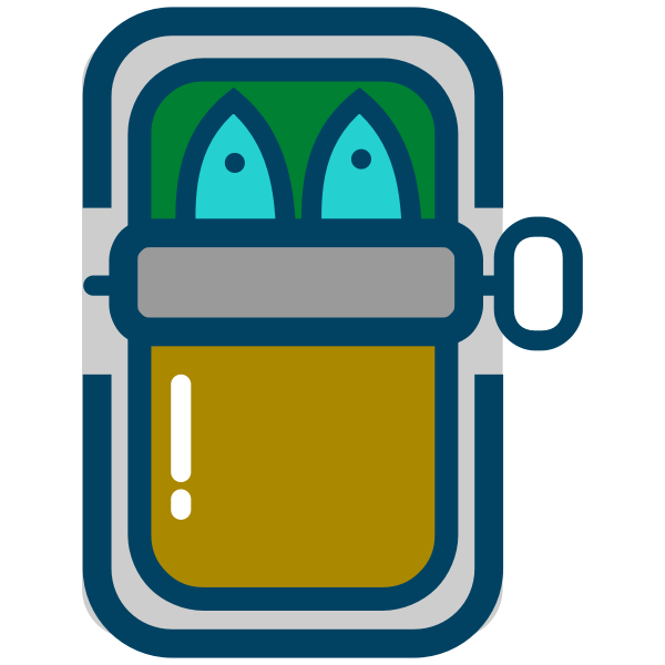 SVG Canned sardine