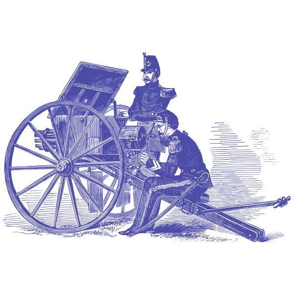 SVG Cannon and soldiers
