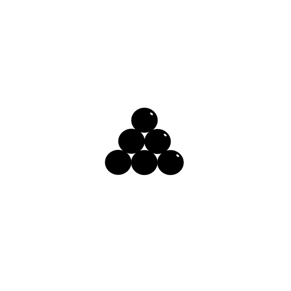 SVG Cannon balls vector image