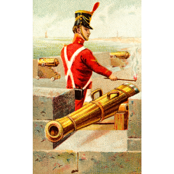 SVG Cannon in battle