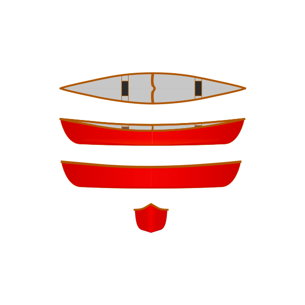 SVG Canoe multiple views
