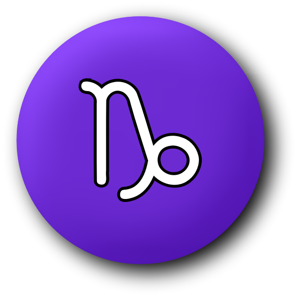 SVG Capricorn purple symbol