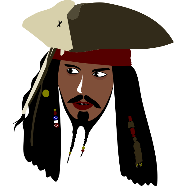 SVG Captain Jack Sparrow by Rones