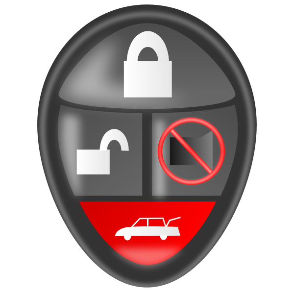 SVG Car alarm remote vector clip art