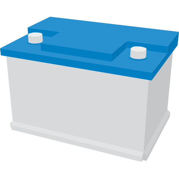 SVG Car battery clip art vector image