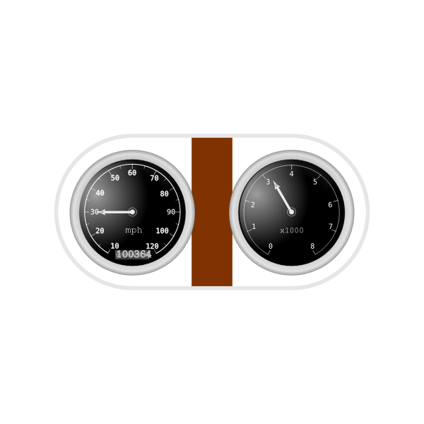 SVG Car dashboard vector image