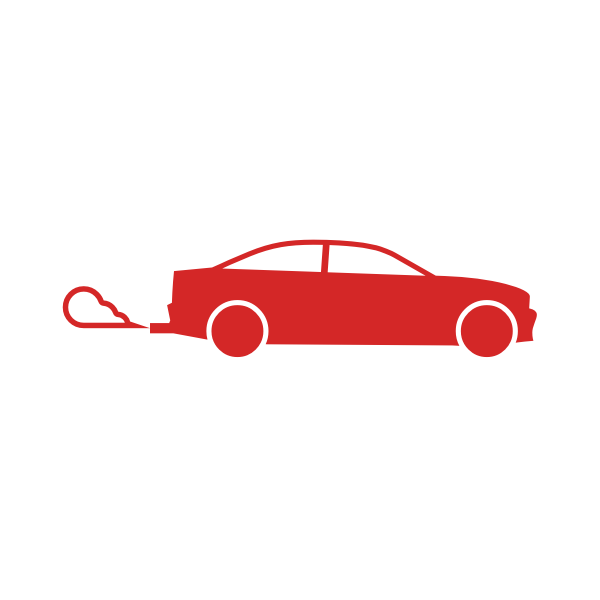 SVG Car emissions vector sign