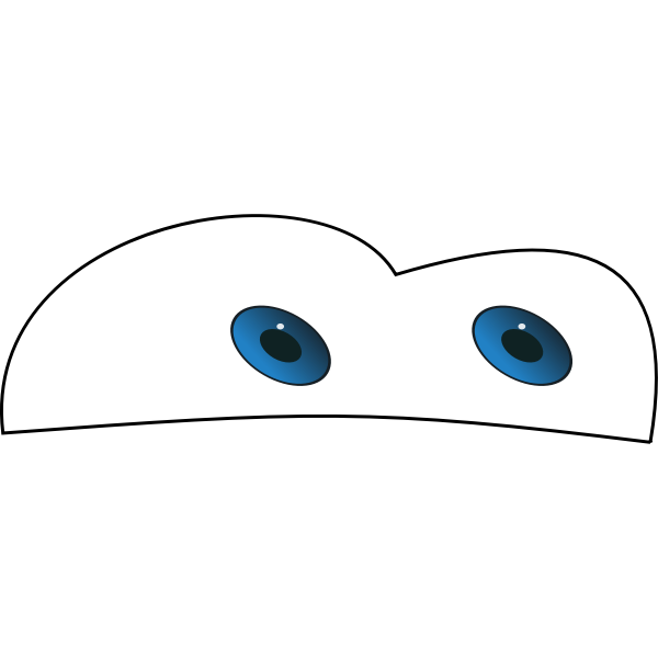 SVG Car eyes vector image