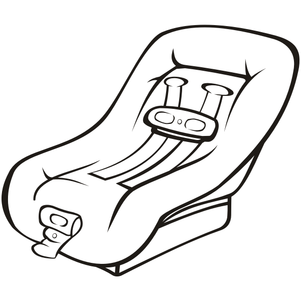 SVG Car seat outline