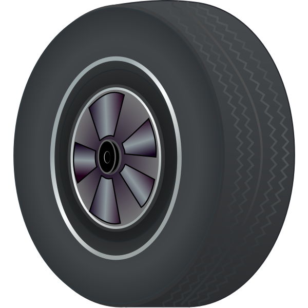 SVG Car tire vector illustration