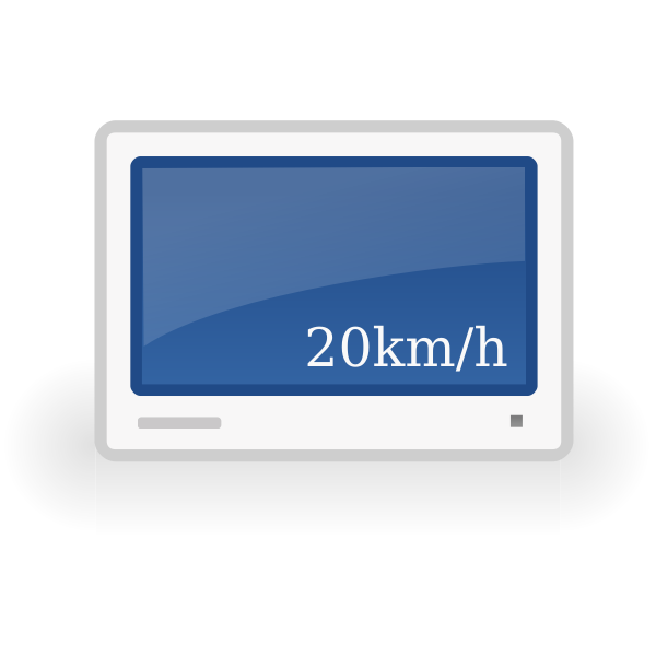 SVG Car trip computer vector image