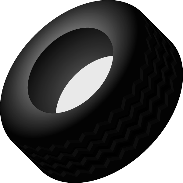 SVG Car tyre vector image